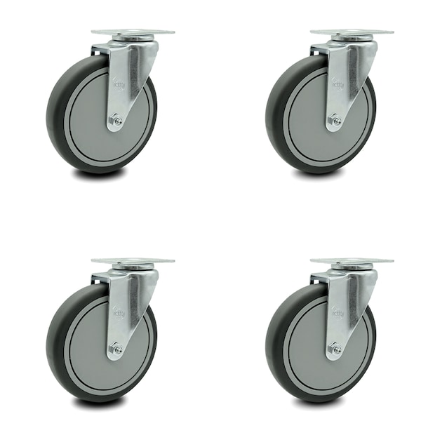 Cambro 60034 Beverage Service Cart Swivel Caster Replacement Set - SCC